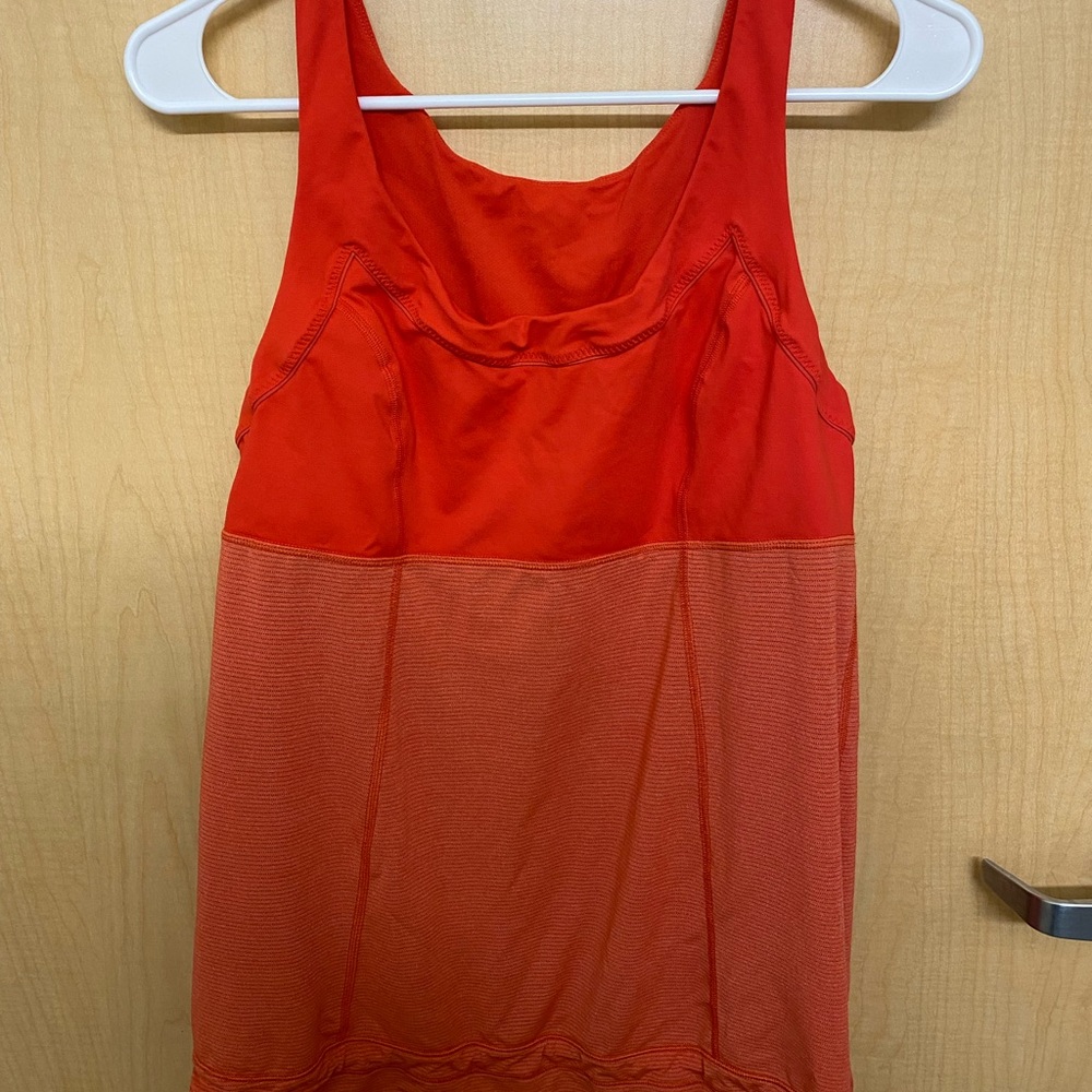 Red Lululemon Athletic Tank Top